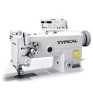 Typical GC-6842-MD3 Çift İğne Küçük Mekik İptalsiz İplik Kesici Kilit Dikiş (İnce ve Orta mat. için)