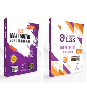 KARE KÖK YAYINLARI LGS 8.SINIF MATEMATİK SORU BANKASI + MATEMATİK 20'Lİ DENEME