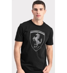 PUMA TİŞÖRT T-SHİRT 59540801 ERKEK FERRARI  SİYAH