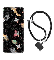 General Mobile Gm 23 Kılıf Silikon Boyun Askılı İpli Desenli Silikon Planet Animals 1771