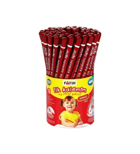 Fatih Kurşun Kalem Jumbo Üçgen Başlangıç Kalemi Kırmızı (72 Li Paket)