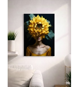 FLORAL WOMAN9  TASARIM MDF TABLO (27X18)