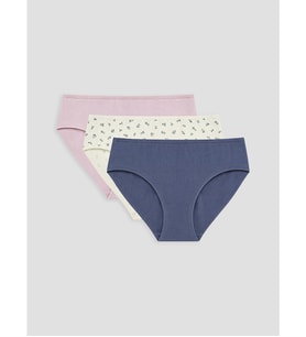 LCW DREAM Ekru Çiçekli Hipster Külot 3'lü