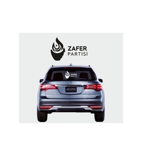 Zafer Partisi Oto Sticker 33*20 Cm