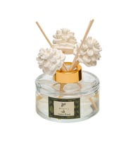 Yılbaşı 150 ml Kozalak Seramik Taşlı Bambu Çubuklu Amber Wood Oda Kokusu