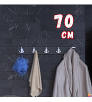 Modilayn ARI Serisi 15 Kancalı Banyo Askısı - 5'li Set (66,4x9,6 cm)  Ekstra Düzen ve Yer Tasarrufu