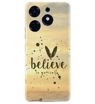 Tecno Spark 10 Pro Kılıf Resimli Desenli Baskılı Silikon Belive in Yourself 1316