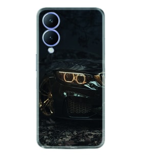Vivo Y17S Kılıf Silikon Desen Özel Seri Black Car 1768