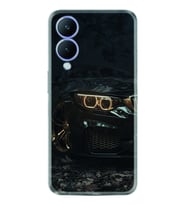 Vivo Y17S Kılıf Silikon Desen Özel Seri Black Car 1768
