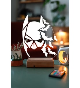 Batman Yarasalar 16 Renk Kumandalı 3D Gece Lambası