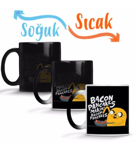 Adventure Time Bacon Pancakes Sihirli Kupa Bardak Porselen