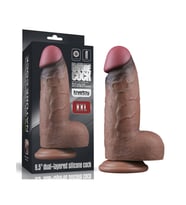 Censan 9.5 İnç Dual Layered Silicone Cock XXL