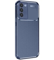 V30 Lite 4G Kılıf Auto Focus Karbon Kapak - Lacivert