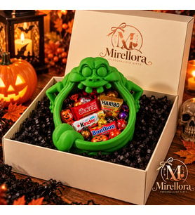 Mirellora Yeşil Canavar Şekerlik – 3D Baskı Halloween Dekoru