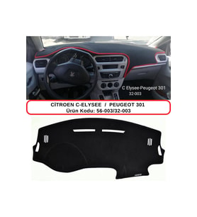 Citroen C-elysee Torpido Koruması / Halısı / Örtüsü
