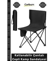 #KampSandalyesi Konforlu Ergonomik Metal Profil Oxford Kumaş Katlanabilir Çantalı Cepli Kamp Sandaly