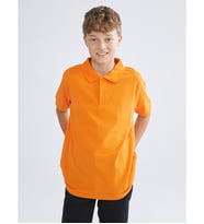 LCW Kids Turuncu Polo Yaka Erkek Çocuk Tişört