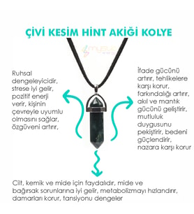 Doğaltaş HİNT AKİĞİ Pandül Kesim Kadın Erkek (Uniseks) İster Kolye İster Anahtarlık