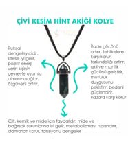 Doğaltaş HİNT AKİĞİ Pandül Kesim Kadın Erkek (Uniseks) İster Kolye İster Anahtarlık