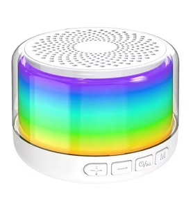 Polygold LF-K8 Rgb Ledli Mini Bluetooth Hoparlör (Beyaz)