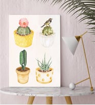 BK Gift Kaktüsler Tasarımlı Kanvas Tablo-2