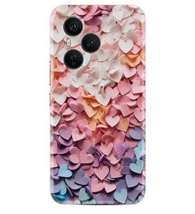 Honor 400 Pro Kılıf Boutique Baskılı Resimli Renkli Kalpler Pcode -040