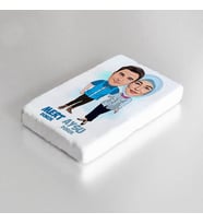 Kişiye Özel Harika Çiftler Karikatürlü Taş Buzdolabı Magneti