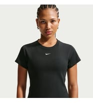 Nike W NSW RIB TGHT SS TEE Siyah Kadın T-Shirt HV4994-010