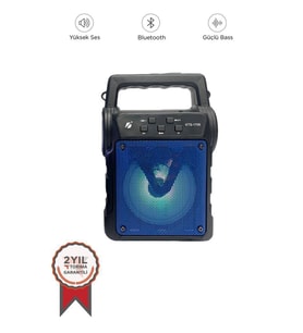 Torima KTS-1706 Siyah Taşınabilir Güneş Enerjili Fenerli Bluetooth Hoparlör