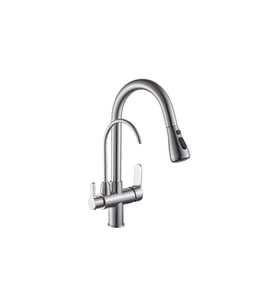 FLEKO SPİRALLİ ARITMALI EVİYE BATARYASI (KROM)