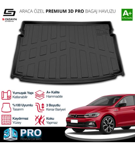 S-Dizayn VW Polo 3D Pro Bagaj Havuzu 2021 Üzeri A+ Kalite