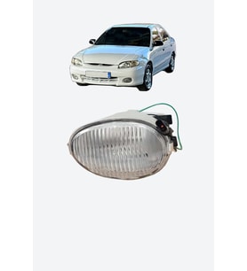 HYUNDAİ ACCENT 1998-2000 ÖN SİS FARI YUMURTA KASA ACCENT SİS LAMBASI SOL (L) ŞOFÖR TARAFI ŞEFFAF CAM