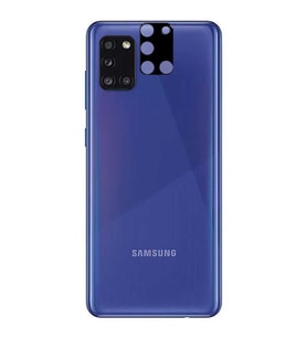 Samsung Galaxy A31 Kamera Lens Koruyucu HD 3D Tempered Glass Cam (Siyah)