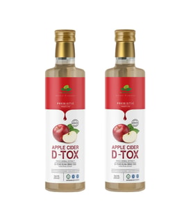 2 Adet Elma Özlü Sirke Prebiyotik Detox Sirkesi 250 ml
