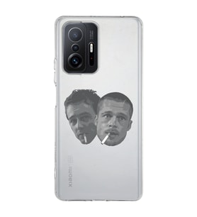 Redmi Mi 11T/Mi 11T Pro Uyumlu Fight Club Desenli Şeffaf Telefon Kılıfı