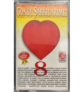 (Plak Değildir KASET tir) Gönül Şarkılarımız 8 Açılmamış Jelatininde Kaset