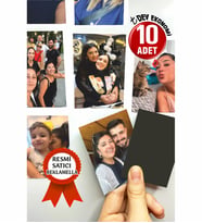 Kişiye Özel Fotoğraflı Resimli Buzdolabı Magneti 8x6 Cm 10 Adet