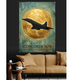Concorde Sun Havacılık Ve Güneş Dekoratif Kanvas - Mdf Ahşap Tablo