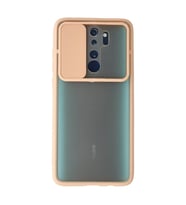 Xiaomi Redmi Note 8 Pro Kılıf Palm Buzlu Kamera Sürgülü Silikon - Pembe