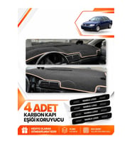 VOLKSWAGEN PASSAT B5.5 (2000-2005) Uyumlu Ön Torpido Koruma Kılıfı Halısı - Siyah Bej