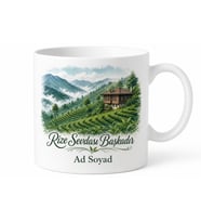 Rize Memleket Temalı İsimli Baskılı Kupa Bardak Hediye