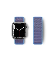 Uray store Apple Watch 42mm Hasırlı Cırtcırtlı Kordon - Mor