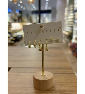 Yakemiyou Yıldızlar Altılı Küpe
