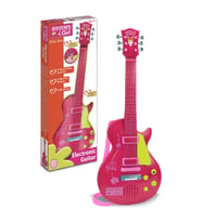 Bontempi Elektronik Rock Gitar Tuşlu Telli Askılı Kırmızı 56 Cm Pembe