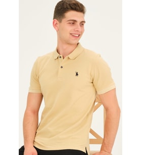 T8561 DEWBERRY ERKEK TSHIRT-BEJ