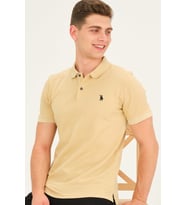 T8561 DEWBERRY ERKEK TSHIRT-BEJ