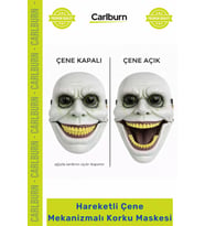 #Maske Gerçekçi Ürkütücü Halloween Kostüm Sahne Hareketli Çene Mekanizmalı Yeşil Korku Maskesi