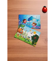 Okul Öncesi Başlangıç Yapboz Dalgıç Ve Hayvanlar Alemi Ahşap Puzzle Set