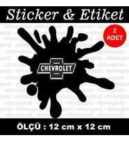 chevrolet araba yapışkanı etiket sticker - 2 adet çıkartma araba motosiklet kask atv tablet pc buzdolabı otomobil bilgisayar uyumlu