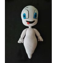 Sevimli Hayalet Casper Amigurumi Organik Oyuncak